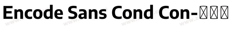 Encode Sans Cond Con字体转换